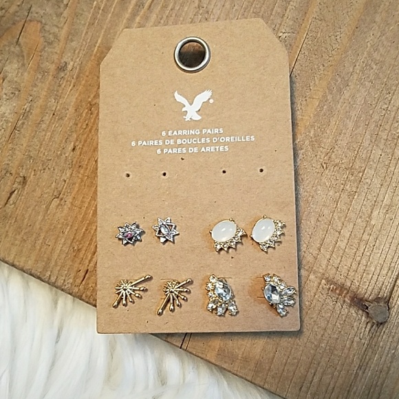 💝AMERICAN EAGLE Outfitters New! 4 Pairs Earrings - Picture 2 of 4